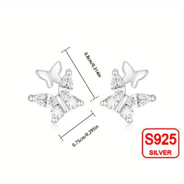 Full Body Material 925 Sterling Silver Anti Allergic Earrings – Image 9