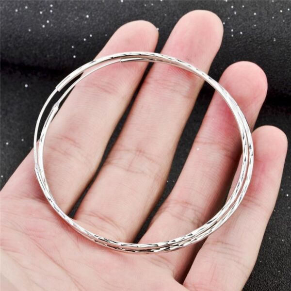 925 Sterling Silver Circle Endless Hoop Earrings as Gifts for Women – Image 10