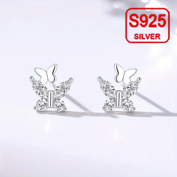 Full Body Material 925 Sterling Silver Anti Allergic Earrings – Image 5